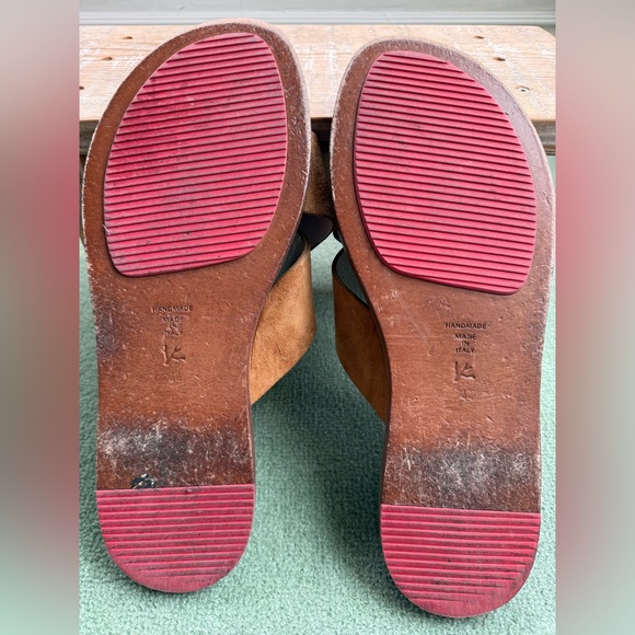 Men's ISAIA Napoli Brown Suede Handmade Criss Cross Slide Sandals EU 44

No Box - Picture 6 of 9